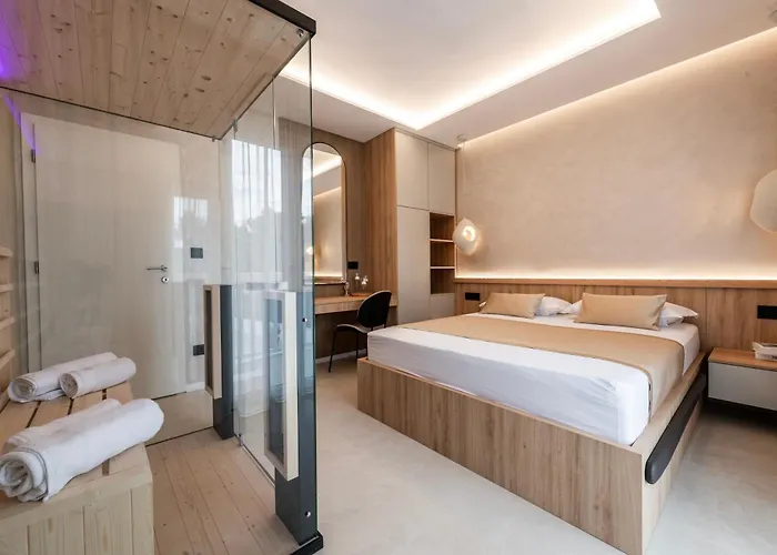 아파트 Deluxe Paula With Private Pool And Sauna