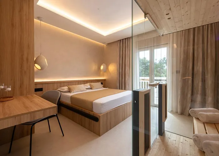 Deluxe Paula With Private Pool And Sauna 아파트 *