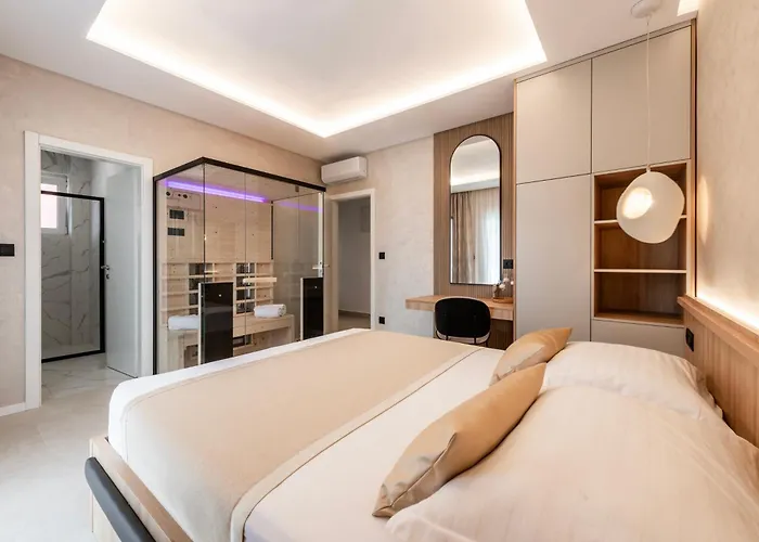 아파트 Deluxe Paula With Private Pool And Sauna *